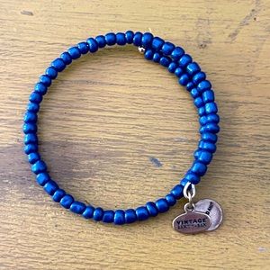 Alex and ani blue beaded bracelet